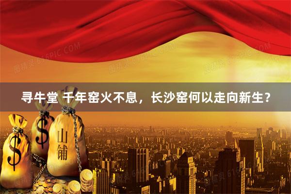 寻牛堂 千年窑火不息，长沙窑何以走向新生？